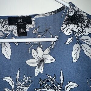 IN San Francisco, blue floral dress